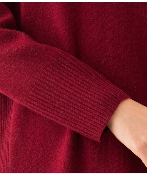 ADAM ET ROPE'（アダムエロペ）の「12Gウールニットワンピース（ワンピース/ドレス・レディース・ブラック/グレー/ワイン・38）」の9枚目の写真