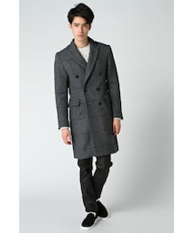 EDIFICE（エディフィス）の「グレンチェックメルトン ダブル