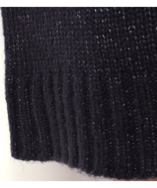 laboratory work（ラボラトリーワーク）の「ラメ混Vネックニットワンピース（ワンピース/ドレス・レディース・グレー系/モカ/ネイビー・M）」の9枚目の写真