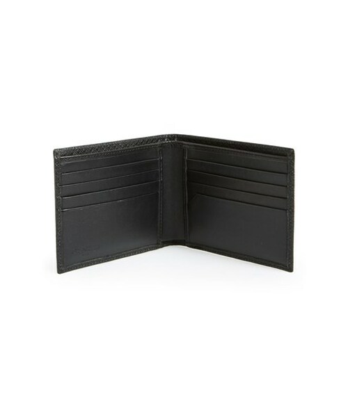 CANALI（カナーリ）の「Canali Textured Leather Bifold Wallet（財布・メンズ・Black・4 1/2"W x 3 3/4"H x 3/4"D.）」の2枚目の写真