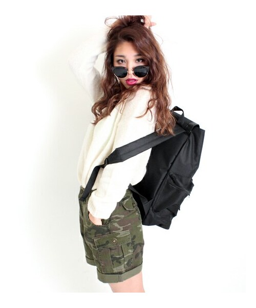 ANAP（アナップ）の「カーゴハーフパンツ（パンツ・レディース・カーキ/ブラック/迷彩・S/M）」の9枚目の写真