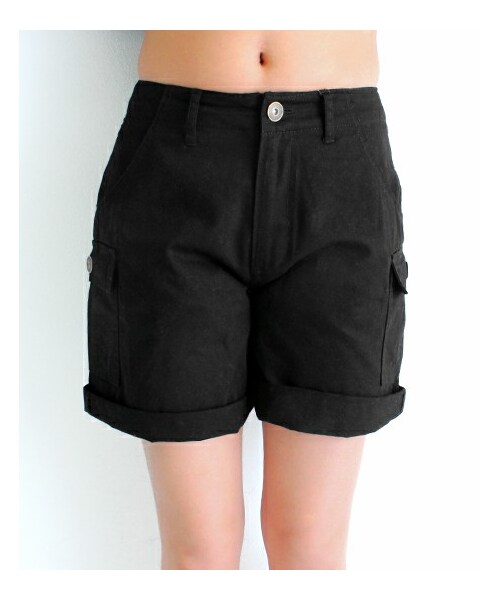 ANAP（アナップ）の「カーゴハーフパンツ（パンツ・レディース・カーキ/ブラック/迷彩・S/M）」の10枚目の写真