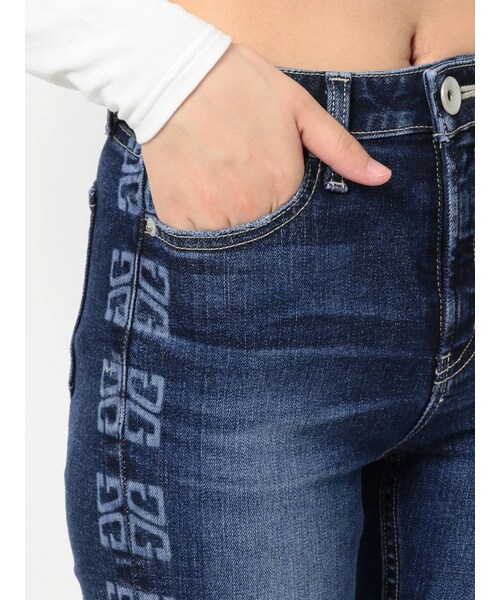 GYDA（ジェイダ）の「M/W G SQUAREレーザーデザインスキニーデニムパンツ（デニムパンツ・インディゴ/アイスブルー・XS/M/S）」の15枚目の写真