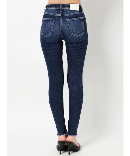 GYDA（ジェイダ）の「M/W G SQUAREレーザーデザインスキニーデニムパンツ（デニムパンツ・インディゴ/アイスブルー・XS/M/S）」の12枚目の写真