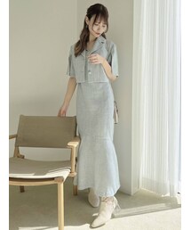 dazzlin | ショートコンビシャツ2ピースワンピース(ワンピース)