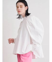 ELENDEEK | TUCK SLEVE FLARE BL(シャツ/ブラウス)