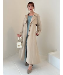 dazzlin | バックプリーツトレンチコート(トレンチコート)