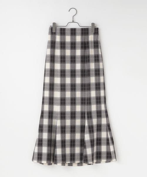 LOWRYS FARM（ローリーズファーム）の「チェックマーメイドスカート２（スカート・レディース・ブラック09/ブラウン58/カーキ78・M/L）」の8枚目の写真