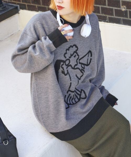 PAGEBOY（ページボーイ）の「ローガンコラボガールＪＱニット（トップス・レディース・ブラック09/グレー15/ブルーグリーン72・FREE）」の22枚目の写真