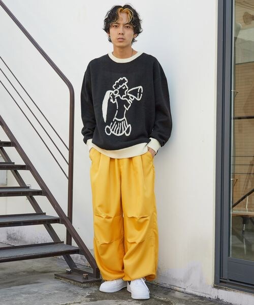 PAGEBOY（ページボーイ）の「ローガンコラボガールＪＱニット（トップス・レディース・ブラック09/グレー15/ブルーグリーン72・FREE）」の8枚目の写真