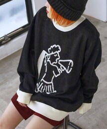 PAGEBOY | ローガンコラボガールＪＱニット(トップス)