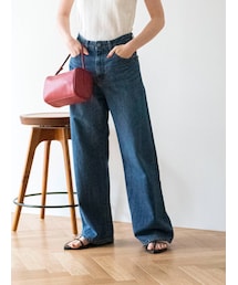 Ungrid | ハイウエストオーガニックコットンルーズデニム(デニムパンツ)