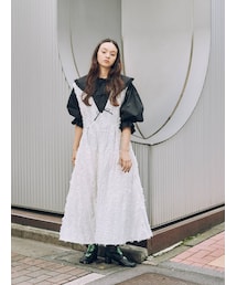 merry jenny | fluffy タックジャンパーワンピース(ワンピース)