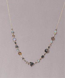 Lilas | 《予約》ダークトーンマルチストーンネックレス K10