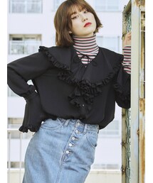 jouetie | ラッフルフリルカラーブラウス(シャツ/ブラウス)