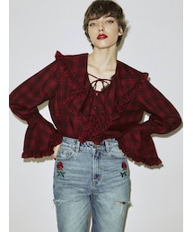 jouetie | ラッフルフリルカラーブラウス(シャツ/ブラウス)