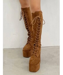 EMODA | レースアップフィットブーツ(ブーツ)
