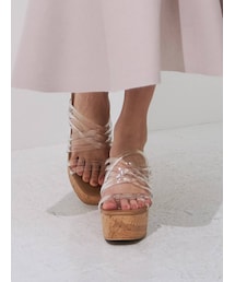 MERCURYDUO | クリアチューブウェッジサンダル(サンダル)