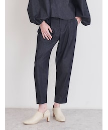 ELENDEEK | BUTTON BELT TUCK PT(その他パンツ)