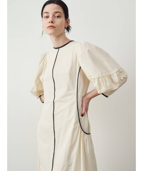 ELENDEEK（エレンディーク）の「BLACK PIPING COCOON OP（ワンピース