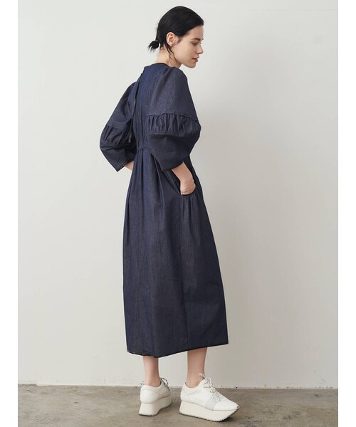 ELENDEEK（エレンディーク）の「BLACK PIPING COCOON OP（ワンピース