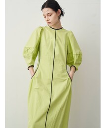 ELENDEEK | BLACK PIPING COCOON OP(ワンピース)