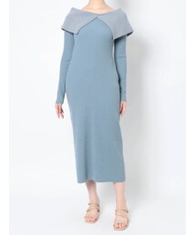 LAGUNAMOON | ヘリンボンカラーニットワンピース(ワンピース)