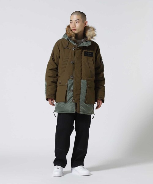 AVIREX（アヴィレックス）の「《WEB&DEPOT限定》DOUBLE KNEE PAINTER PANTS / ダブルニー ペインター パンツ（パンツ・ブラック/ブラウン/ダークグリーン/インディゴ・M/L/XL/2XL）」の6枚目の写真