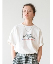 Ungrid | Find PurposeロゴルーズTee(Tシャツ/カットソー)