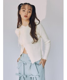 merry jenny | ribbonラップニットtops(ニット/セーター)
