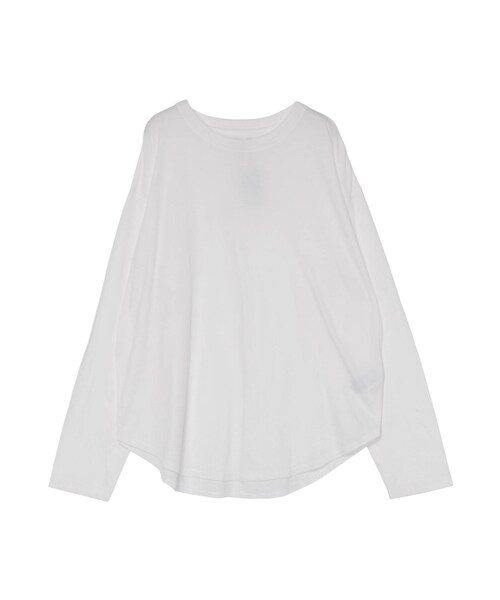 Ungrid（アングリッド）の「ラウンドロングスリーブTee（Tシャツ/カットソー・オフホワイト/ブラック・F）」の19枚目の写真