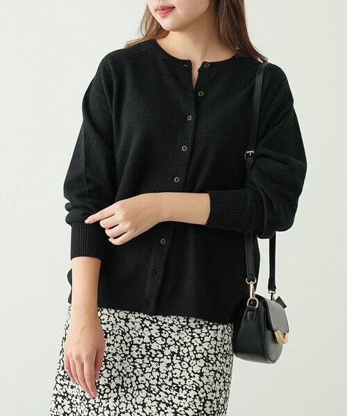 OUVRAGE CLASSE(ウヴラージュクラス)の「2wayニットカーディガン(カーディガン/ボレロ・レディース・ベージュ/オレンジ/パープル/ライム/ブラック・FREE)」の3枚目の写真