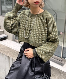 CIAOPANIC | ミックスカラーショートニット(ニット/セーター)