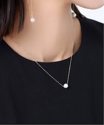 lilas アコヤ1粒パールネックレスK10 lilas アコヤ1粒パールネックレスK10