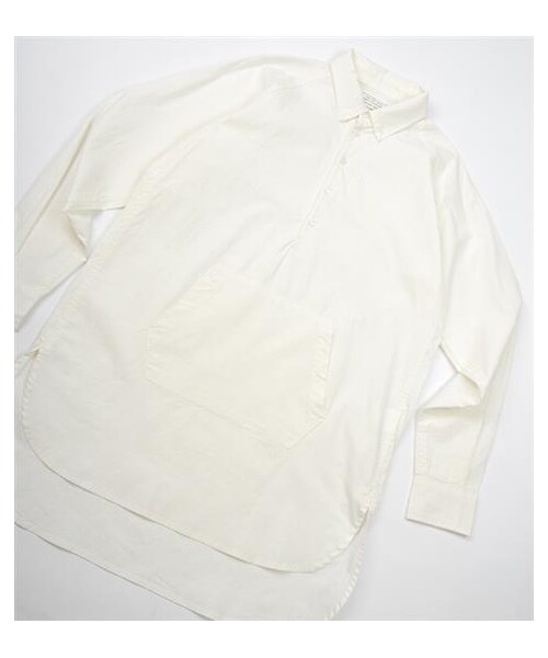 VIBGYOR（ヴィブジョー）の「PULL-OVER LONG B.D SHIRT（その他・メンズ・白・UN）」の2枚目の写真