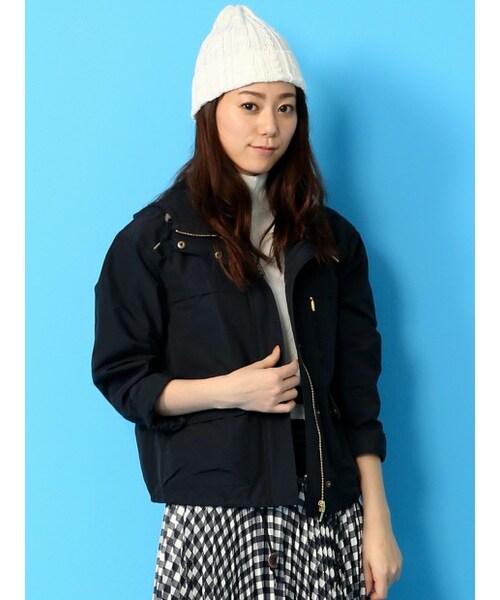 Rouge vif la cle（ルージュヴィフラクレ）の「マウンテンパーカー【予約】（ジャケット/アウター・レディース・ホワイト/ネイビー・F）」の3枚目の写真