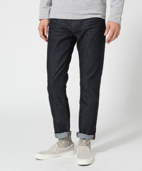 GLOBAL WORK(グローバルワーク)の「【WEB限定先行予約】SLIMDENIM5P(パンツ・メンズ・ホワイト05/ブルー85/ネイビー88・S/M/L/XL)」の3枚目の写真