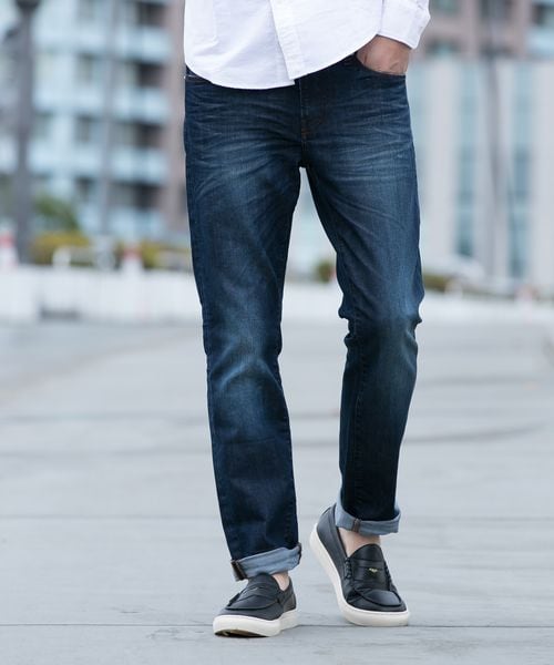 GLOBAL WORK(グローバルワーク)の「【WEB限定先行予約】SLIMDENIM5P(パンツ・メンズ・ホワイト05/ブルー85/ネイビー88・S/M/L/XL)」の2枚目の写真