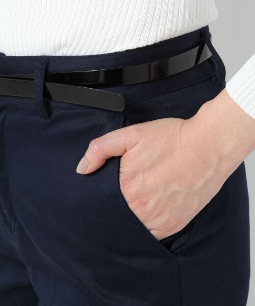 BLISS POINT Womens（ブリスポイント ウイメンズ）の「【XS,XL展開アイテム】15SSコットンサテンアンクルパンツ（パンツ・レディース・ホワイト/ブラック/ベージュ/イエロー/ネイビー・ＸＳ/Ｓ/Ｍ/Ｌ/ＸＬ）」の9枚目の写真