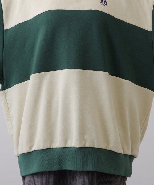 DOUBLE NAME（ダブルネーム）の「配色プチロゴプルオーバー（トップス・レディース・ネイビー/ベージュ/キナリ・FREE）」の14枚目の写真