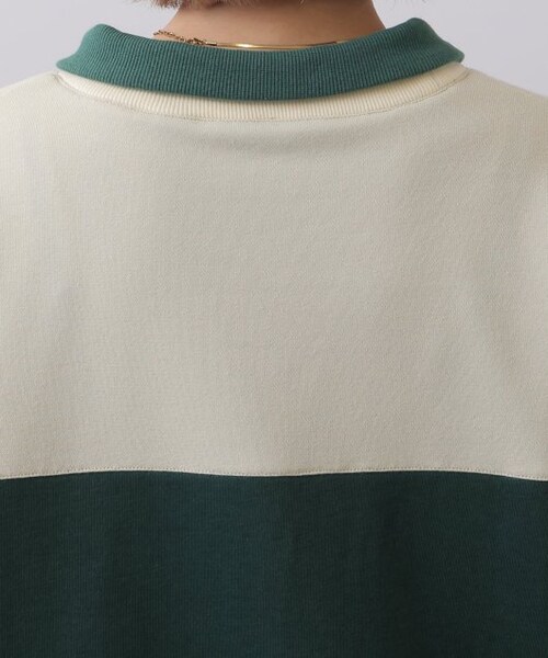 DOUBLE NAME（ダブルネーム）の「配色プチロゴプルオーバー（トップス・レディース・ネイビー/ベージュ/キナリ・FREE）」の9枚目の写真