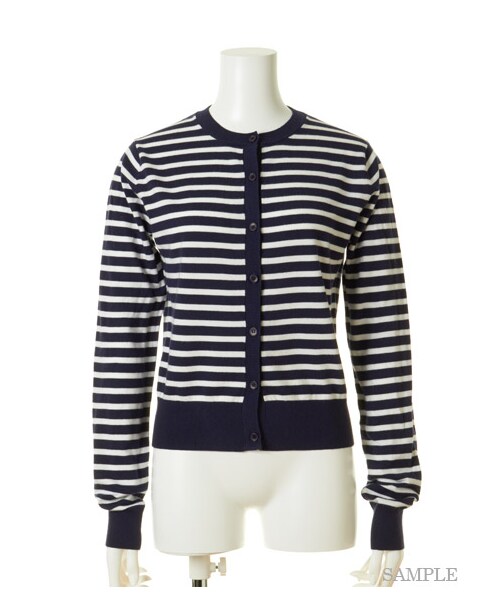 FRAY I.D（フレイアイディー）の「レイヤードシャツニットプルオーバー（プルオーバー・レディース・WHT/GRY/NVY・F）」の14枚目の写真