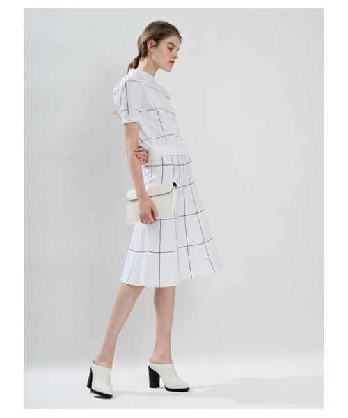 FRAY I.D（フレイアイディー）の「ニットトップス（ニット・レディース・WHTxBLK/LBLU/NVY・F）」の9枚目の写真