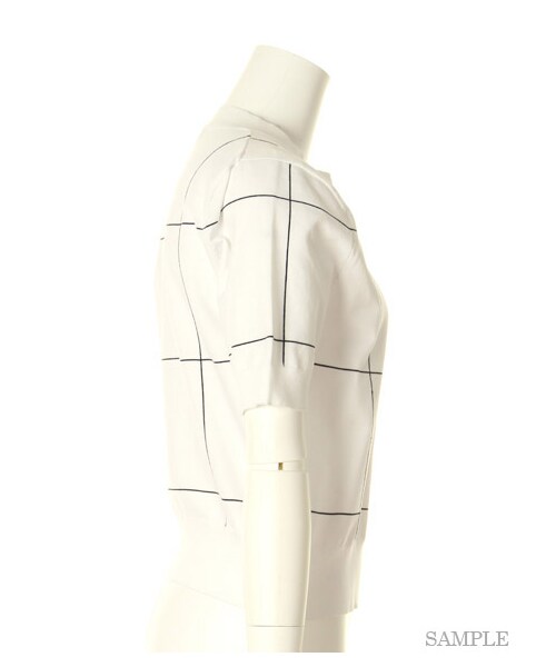 FRAY I.D（フレイアイディー）の「ニットトップス（ニット・レディース・WHTxBLK/LBLU/NVY・F）」の6枚目の写真