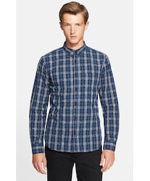 Levi's | Levi's® Made & CraftedTM Extra Trim Fit Plaid Shirt(シャツ/ブラウス)