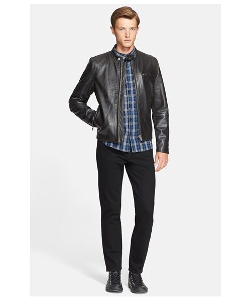 Levi's（リーバイス）の「Levi's® Made & CraftedTM Extra Trim Fit Plaid Shirt（シャツ/ブラウス・メンズ・Indigo Check・Regular 4/Regular 3/Regular 2/Regular 1）」の2枚目の写真