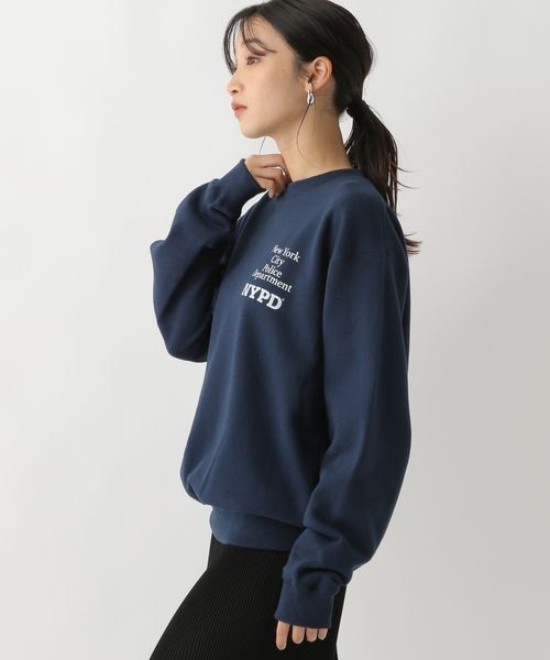 A part by（アパートバイ）の「NYCスウェットプルオーバー/WEB先行予約（トップス・レディース・アッシュグレー 12/ネイビー 88・フリーサイズ）」の9枚目の写真