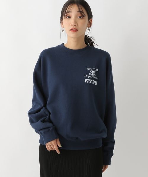 A part by（アパートバイ）の「NYCスウェットプルオーバー/WEB先行予約（トップス・レディース・アッシュグレー 12/ネイビー 88・フリーサイズ）」の8枚目の写真