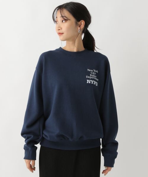 A part by（アパートバイ）の「NYCスウェットプルオーバー/WEB先行予約（トップス・レディース・アッシュグレー 12/ネイビー 88・フリーサイズ）」の10枚目の写真