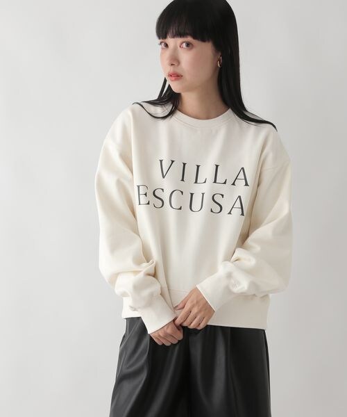 LOWRYS FARM（ローリーズファーム）の「ウラケキモウロゴロングスリーブ（トップス・レディース・アイボリー08/グレー12/チャコールグレー18・F）」の5枚目の写真